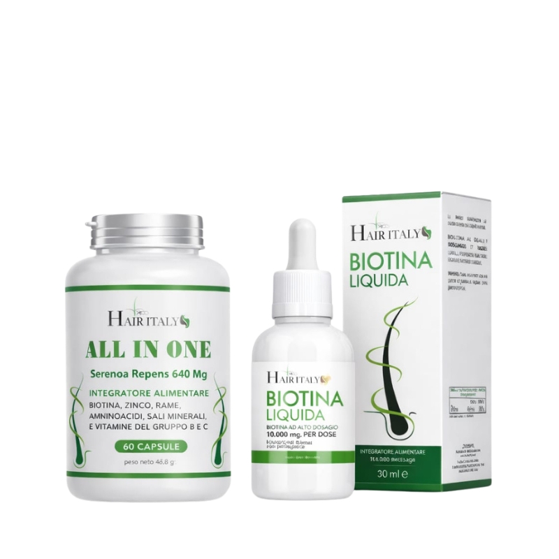 1 ALL IN ONE UOMO + 1 BIOTINA LIQUIDA 50 ML