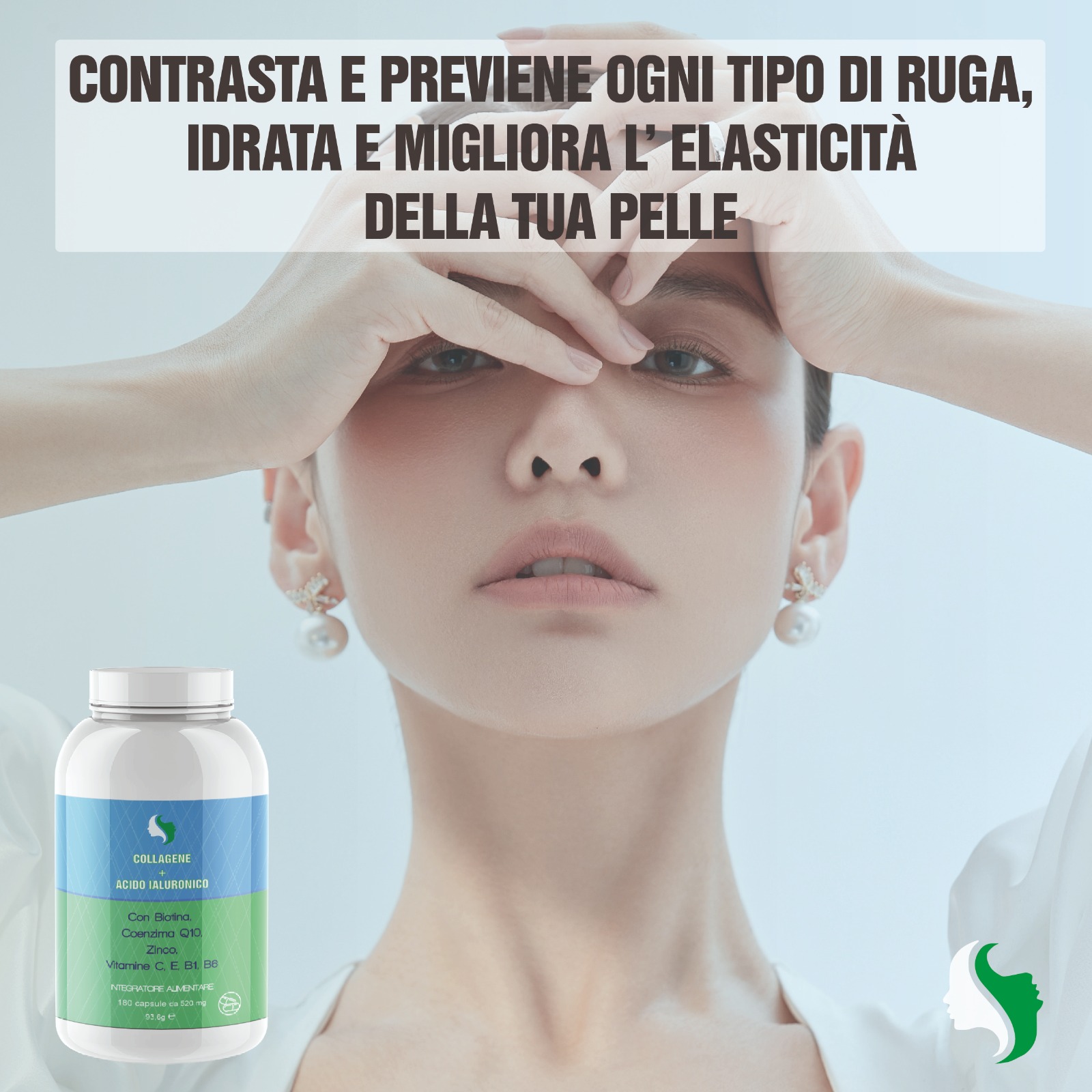 COLLAGENE + ACIDO IALURONICO 180 CPS - immagine 5