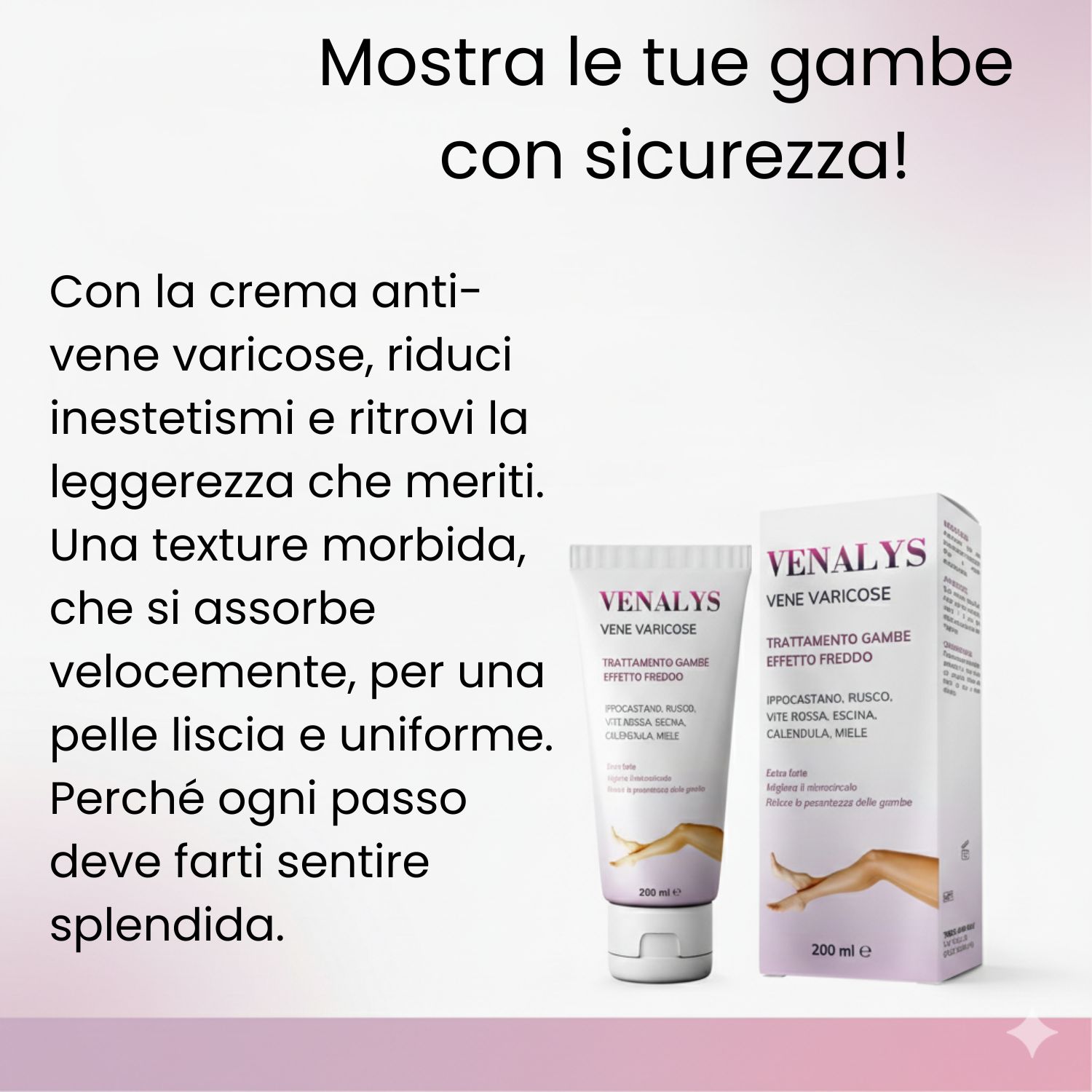 VENALYS CREMA VENE VARICOSE 200 ML - immagine 3