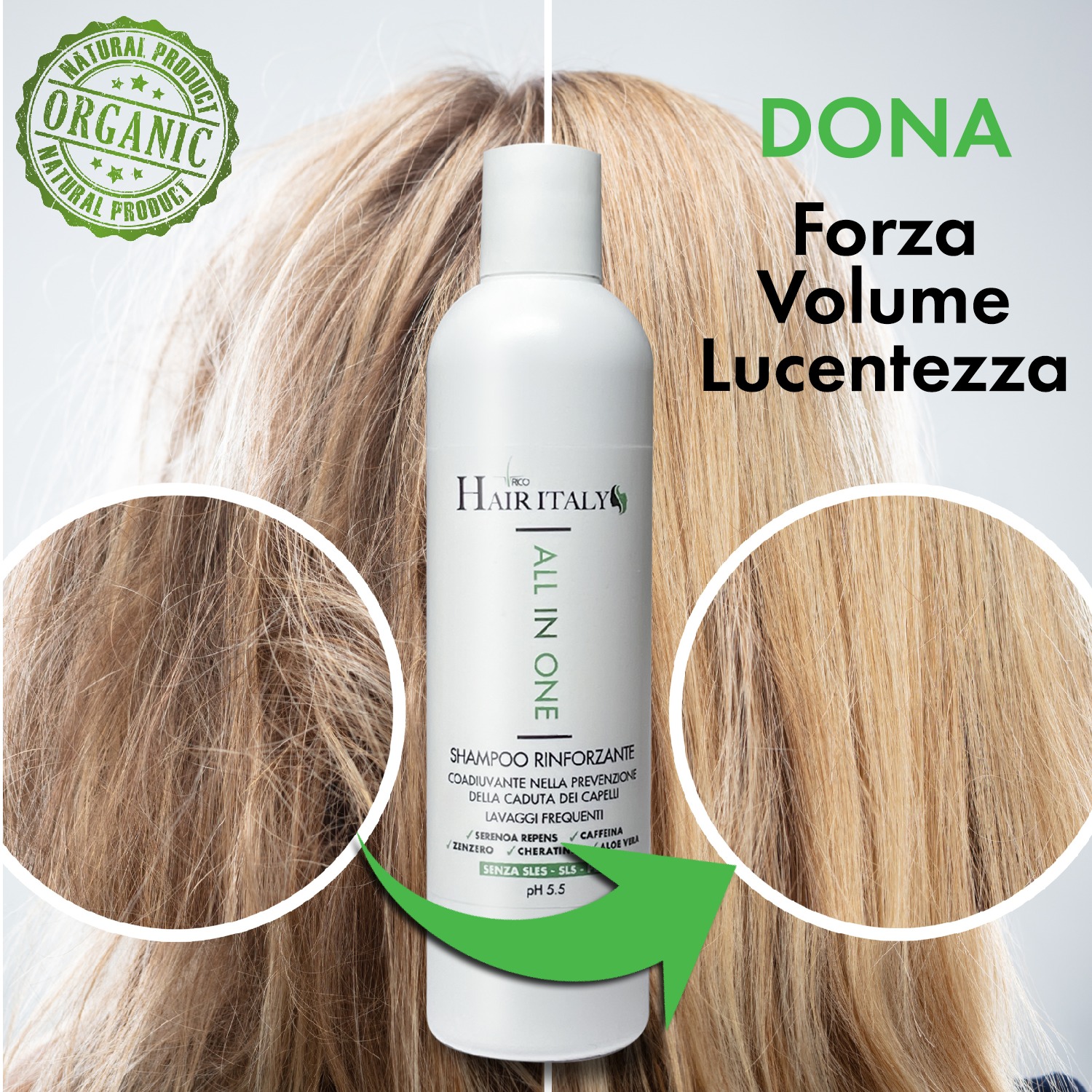 SHAMPOO ANTICADUTA 300 ML - immagine 3