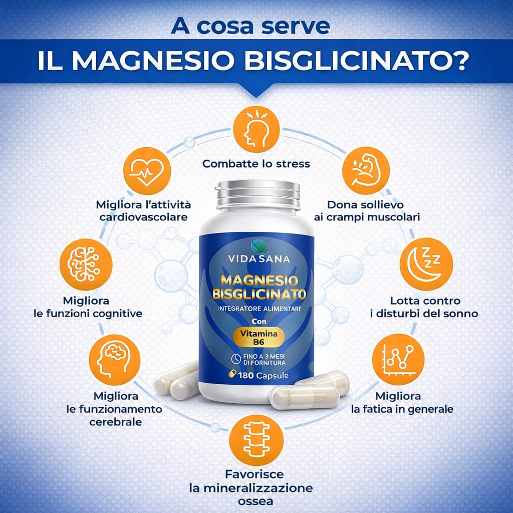 MAGNESIO BISGLICINATO 180 CPS - immagine 4