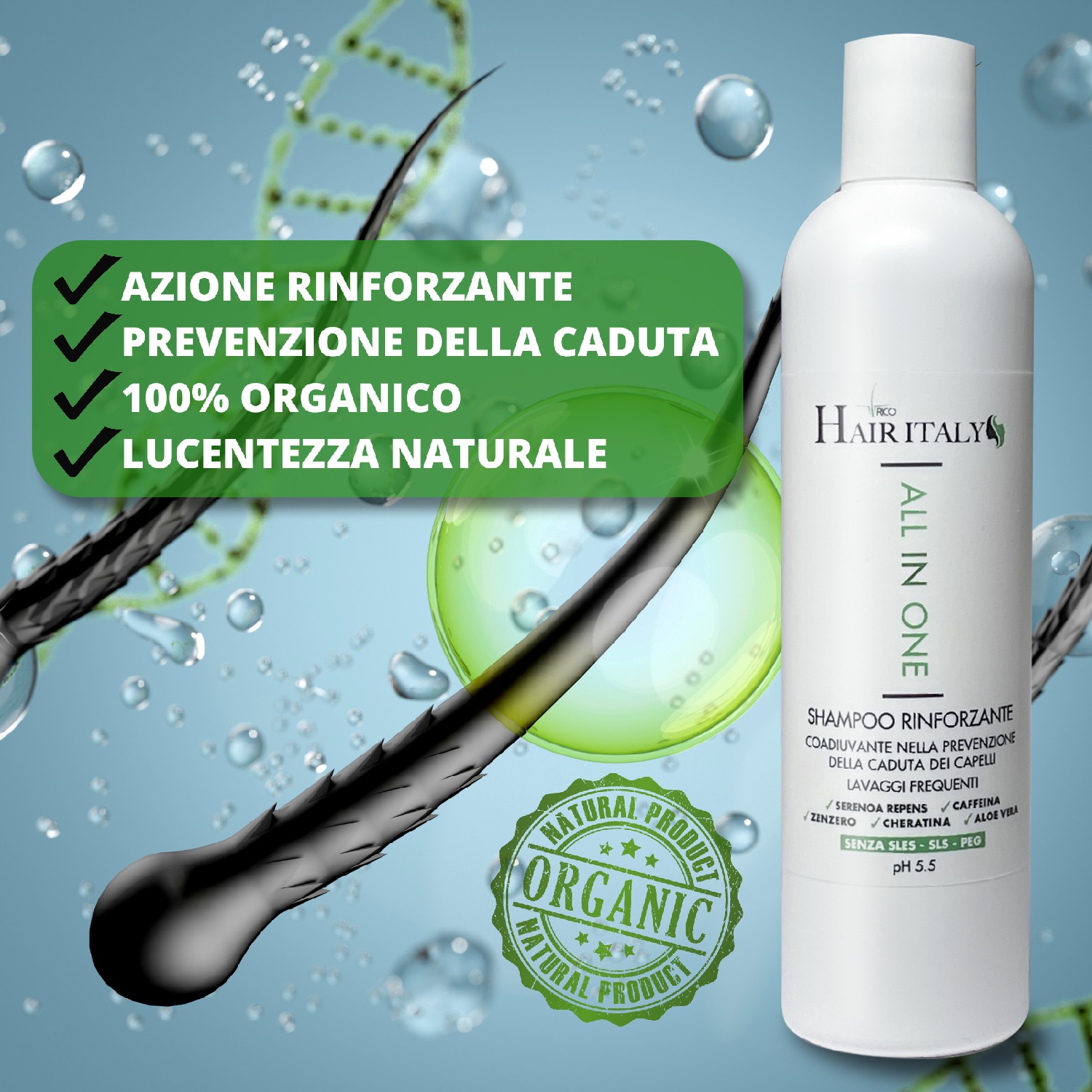 SHAMPOO ANTICADUTA 300 ML - immagine 8