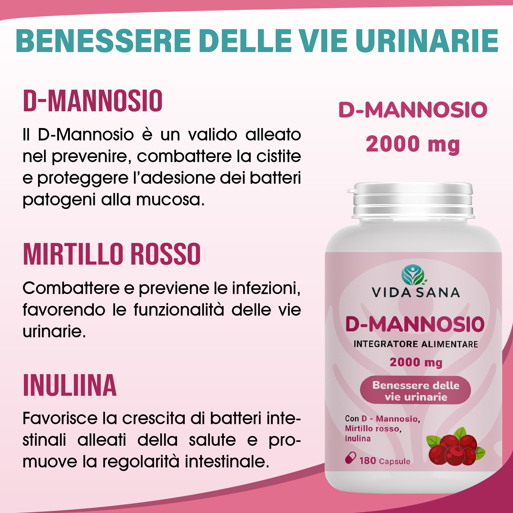 D-MANNOSIO PURO 180 CPS - immagine 5