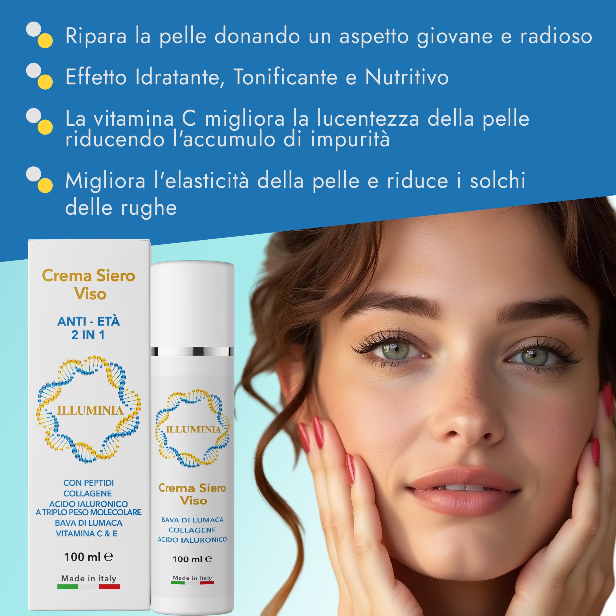 CREMA SIERO VISO ANTI-AGE 2 IN 1 - immagine 6