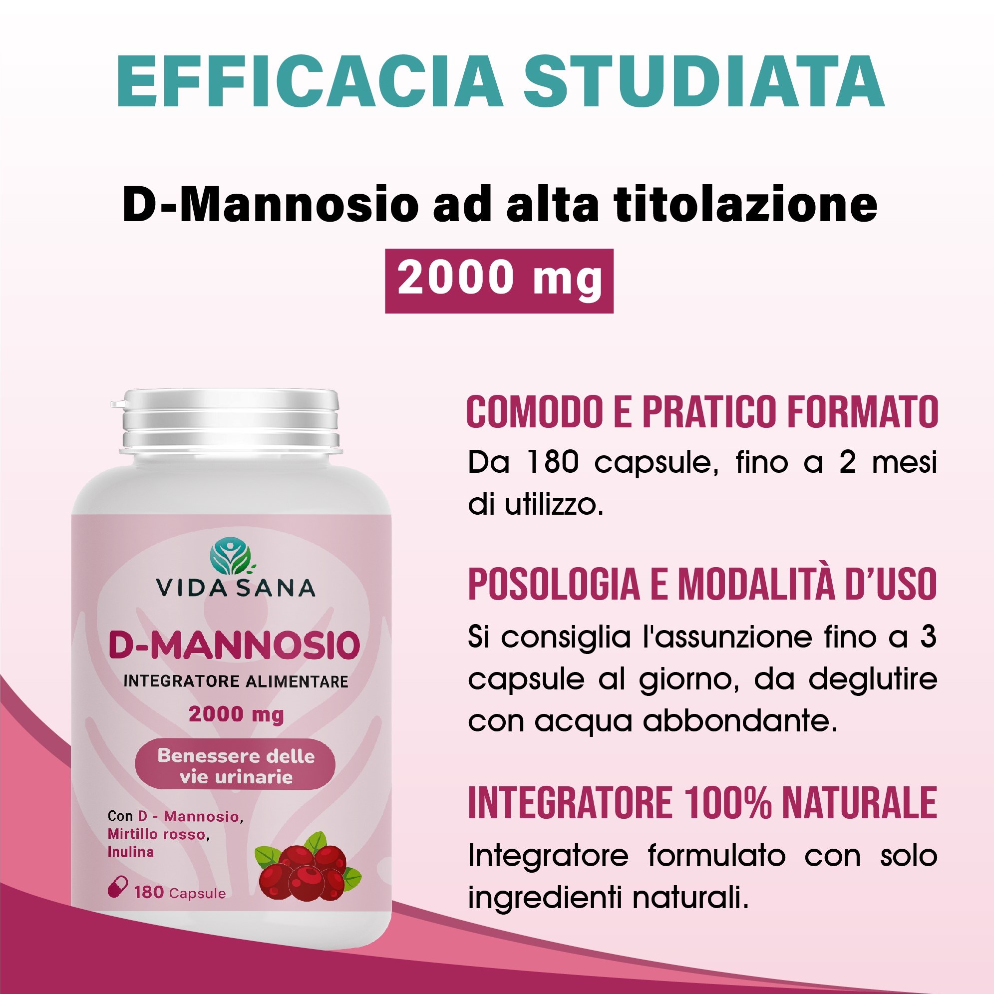 D-MANNOSIO PURO 180 CPS - immagine 7